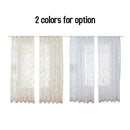 Sheer Curtains Feather Print Window Screen Curtains