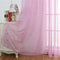 Sheer Curtains Little Star Print Window Screen Curtains