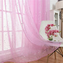 Sheer Curtains Little Star Print Window Screen Curtains