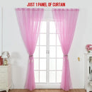 Sheer Curtains Little Star Print Window Screen Curtains