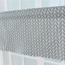 Valance Grid Stripe Style Blackout Window Curtain