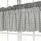 Valance Grid Stripe Style Blackout Window Curtain