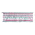 Valance Grid Stripe Style Blackout Window Curtain