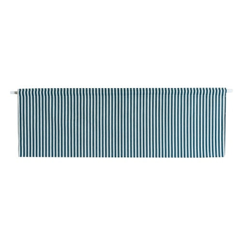 Valance Grid Stripe Style Blackout Window Curtain