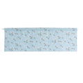 Valance Blue Flower Print Blackout Window Curtain