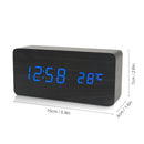 Electronic LED Digital Wooden Alarm Clock