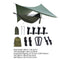 Camping Hammock With Rain Fly UV Resistant