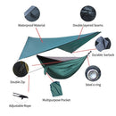 Camping Hammock With Rain Fly UV Resistant