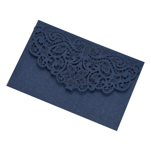 10pcs Pearl Paper Floral Invitation Cards