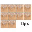 10pcs Pearl Paper Floral Invitation Cards