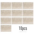 10pcs Pearl Paper Floral Invitation Cards