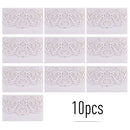 10pcs Pearl Paper Floral Invitation Cards