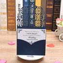 10pcs Pearl Paper Floral Invitation Cards