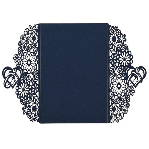 10pcs Pearl Paper Floral Invitation Cards