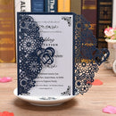 10pcs Pearl Paper Floral Invitation Cards