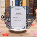 10pcs Pearl Paper Floral Invitation Cards