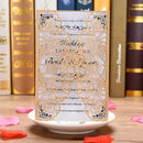 10pcs Pearl Paper Floral Invitation Cards