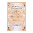 10pcs Pearl Paper Floral Invitation Cards