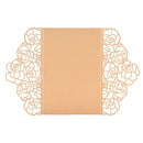 10pcs Pearl Paper Floral Invitation Cards