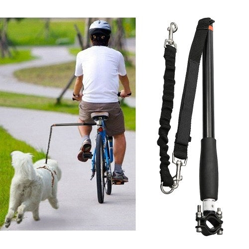 Dog Pet Leash for Bike Exercise Hands Free Bike Walk Run Attachment Accessory