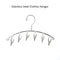 Clothes Hanger 6 Clips Stainless Steel