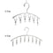 Clothes Hanger 6 Clips Stainless Steel