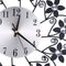 Retro Luxury Flower Shape Diamond Round Quartz Clock Art Wall Clock Mute Home Living Room Decor