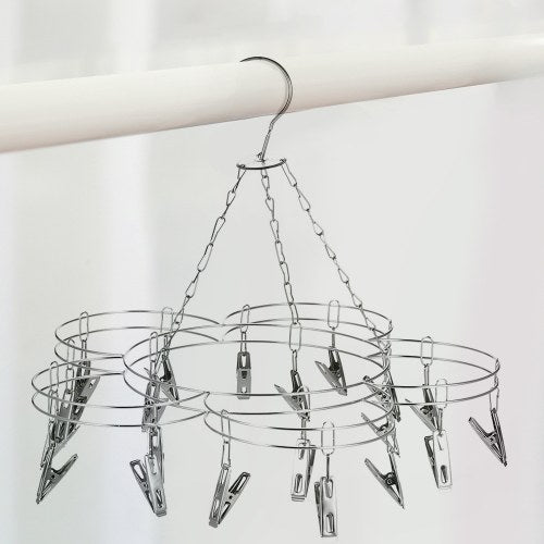 Clothes Hanger 20 Clips Stainless Steel Clothespins