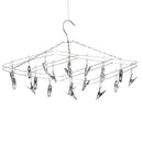 Clothes Hanger 20 Clips Stainless Steel Clothespins