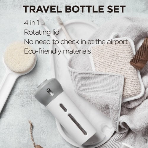 Portable Travel Bottles Set 4-In-1 Organized Leak Proof Travel Size Toiletries