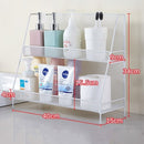 2-Tier Basket Storage Organizer Metal Mesh