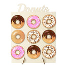 9 Capacity Wooden Household Decoration Doughnut Rack for Wedding Supplies Birthday Party Baby Shower