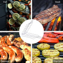 Hot Dog Grilling Basket Non-Stick Barbecue Basket Heavy Duty Outdoor BBQ Rack Tools Grill Basket for Meats Fish Vegetables Steak