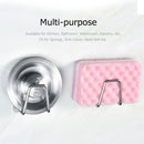 Sponge Holder for Kitchen Sink Adhensive Sink Caddy for Kitchen Accessories Rust Proof Water Proof 304 Stainless Steel