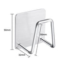 Sponge Holder for Kitchen Sink Adhensive Sink Caddy for Kitchen Accessories Rust Proof Water Proof 304 Stainless Steel