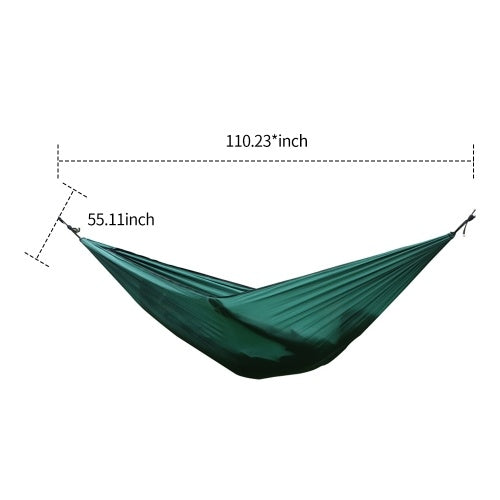 Camping Hammock With Mesh Net Lightweight Portable Nylon Hammock Multifunctional Hammock