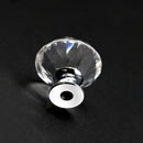 Cabinet Pulls Knob Crystal Glass Ball Handles Diamond Shape