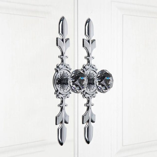 Cabinet Pulls Knob Crystal Glass Ball Handles Diamond Shape