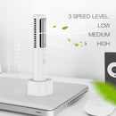 Mini Handheld Fan USB Rechargeable Bladeless Fan with Stand