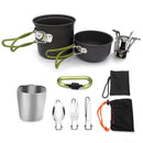 Camping Cookware Set Campfire Cooking Utensils Folding Cookset