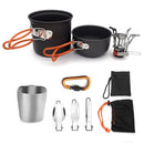 Camping Cookware Set Campfire Cooking Utensils Folding Cookset