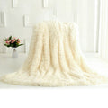 Long Fur Throw Blanket Super Soft Long Shaggy Faux Fur