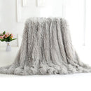 Long Fur Throw Blanket Super Soft Long Shaggy Faux Fur