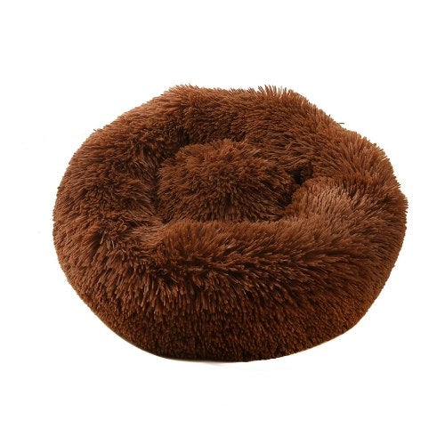 Blusea Soft Plush Round Pet Bed