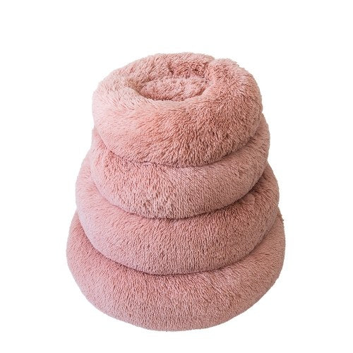 Blusea Soft Plush Round Pet Bed