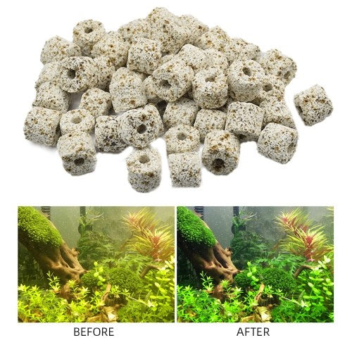 Aquarium Biological Ring Filter Aquarium Fish Tank Filter Media 250G