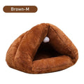 Pet Cat Dog Soft Warm Nest Kennel Bed Cave House Sleeping Bag Mat Pad Tent Pets Winter Warm Cozy Bed