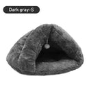 Pet Cat Dog Soft Warm Nest Kennel Bed Cave House Sleeping Bag Mat Pad Tent Pets Winter Warm Cozy Bed