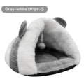 Pet Cat Dog Soft Warm Nest Kennel Bed Cave House Sleeping Bag Mat Pad Tent Pets Winter Warm Cozy Bed