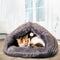 Pet Cat Dog Soft Warm Nest Kennel Bed Cave House Sleeping Bag Mat Pad Tent Pets Winter Warm Cozy Bed